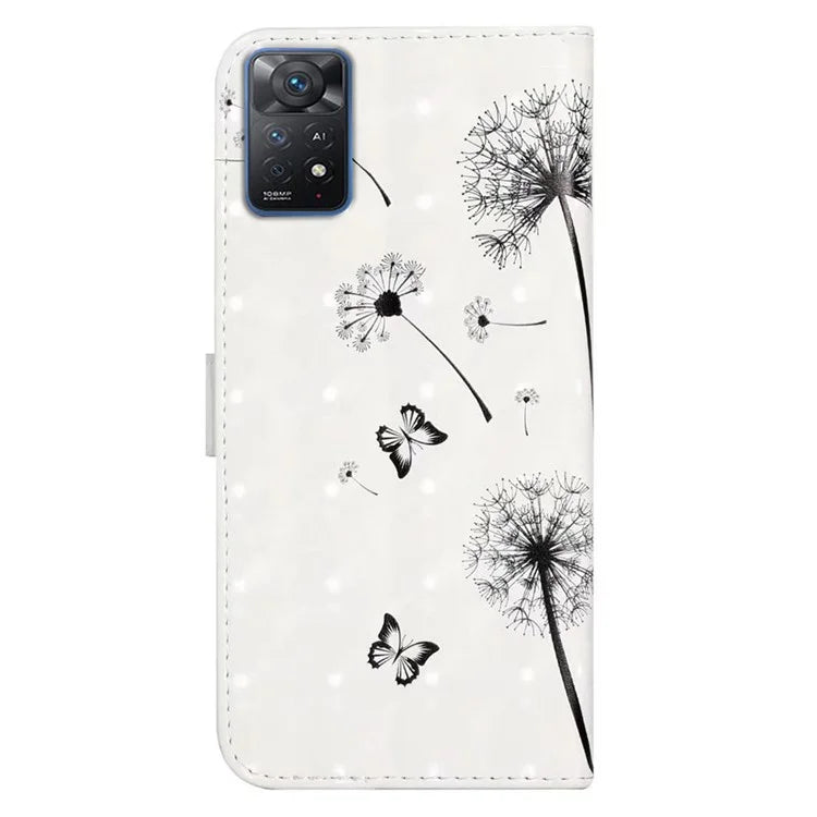 For Xiaomi Redmi Note 11 Pro 5G (Qualcomm) / 11 Pro 4G (MediaTek) / 12 Pro 4G Case 3D Pattern Leather Phone Cover