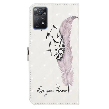 For Xiaomi Redmi Note 11 Pro 5G (Qualcomm) / 11 Pro 4G (MediaTek) / 12 Pro 4G Case 3D Pattern Leather Phone Cover