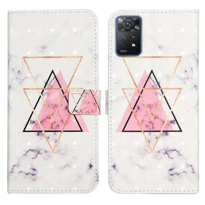 For Xiaomi Redmi Note 11 Pro 5G (Qualcomm) / 11 Pro 4G (MediaTek) / 12 Pro 4G Case 3D Pattern Leather Phone Cover