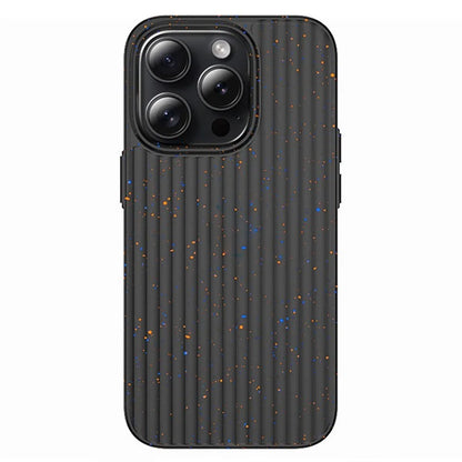 For iPhone 14 Pro Case Splash Ink Corrugated Texture Bump Proof PC Phone Cover
