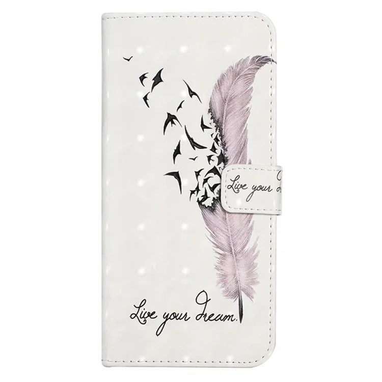 For Google Pixel 7 5G Case Flip Wallet 3D Pattern PU Leather Phone Cover