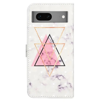 For Google Pixel 7 5G Case Flip Wallet 3D Pattern PU Leather Phone Cover