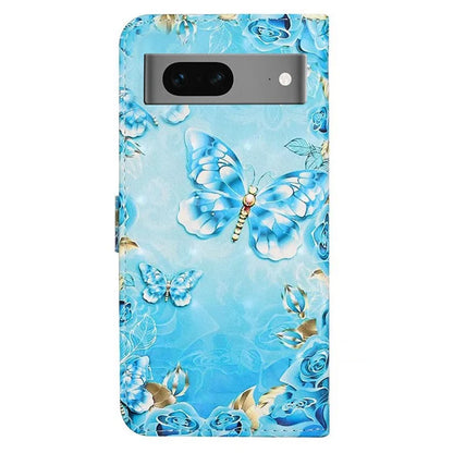 For Google Pixel 7 5G Case Flip Wallet 3D Pattern PU Leather Phone Cover