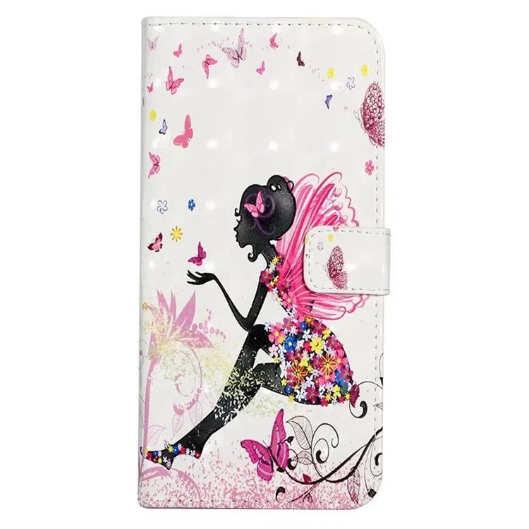 For Google Pixel 7 5G Case Flip Wallet 3D Pattern PU Leather Phone Cover