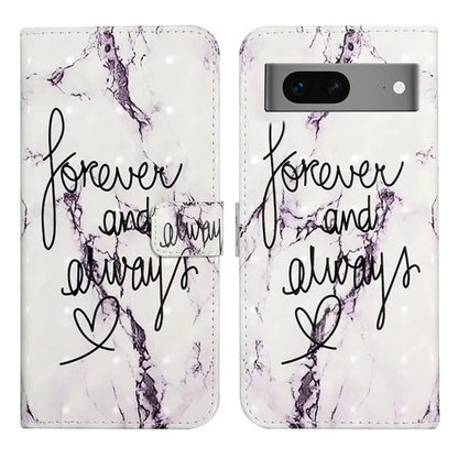 For Google Pixel 7 5G Case Flip Wallet 3D Pattern PU Leather Phone Cover
