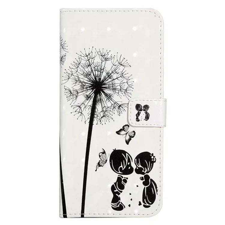 For Google Pixel 7 5G Case Flip Wallet 3D Pattern PU Leather Phone Cover