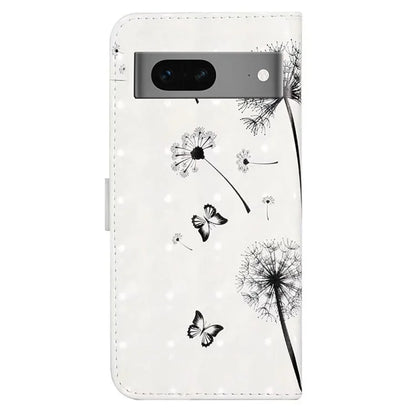 For Google Pixel 7 5G Case Flip Wallet 3D Pattern PU Leather Phone Cover