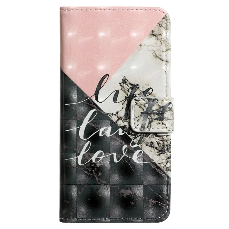 For Samsung Galaxy S23 FE Case 3D Pattern Leather Flip Phone Cover