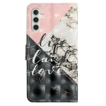 For Samsung Galaxy S23 FE Case 3D Pattern Leather Flip Phone Cover