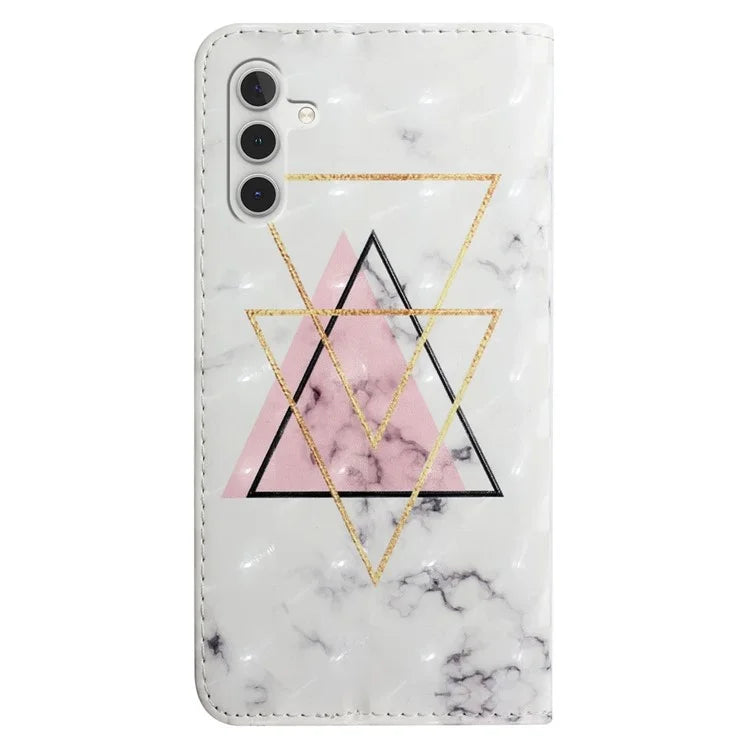 For Samsung Galaxy S23 FE Case 3D Pattern Leather Flip Phone Cover