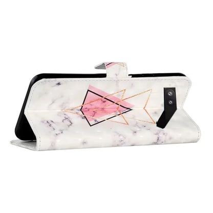 For Google Pixel 7a Case PU Leather 3D Pattern Phone Cover with Stand