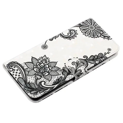 For Google Pixel 7a Case PU Leather 3D Pattern Phone Cover with Stand