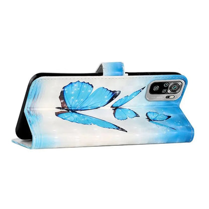 For Xiaomi Redmi Note 10 4G / Note 10S 4G / Poco M5s 4G Case 3D Pattern Flip Phone Cover