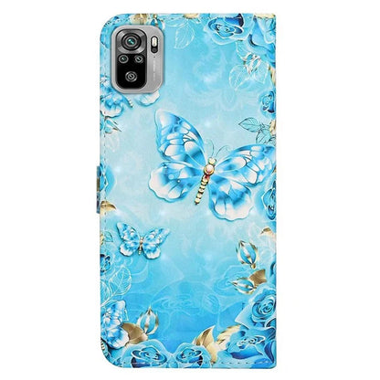 For Xiaomi Redmi Note 10 4G / Note 10S 4G / Poco M5s 4G Case 3D Pattern Flip Phone Cover