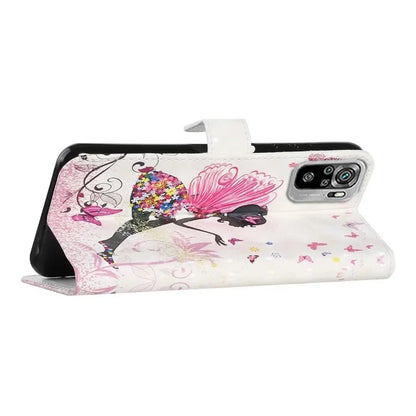 For Xiaomi Redmi Note 10 4G / Note 10S 4G / Poco M5s 4G Case 3D Pattern Flip Phone Cover