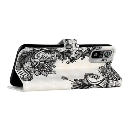 For Xiaomi Redmi Note 10 4G / Note 10S 4G / Poco M5s 4G Case 3D Pattern Flip Phone Cover