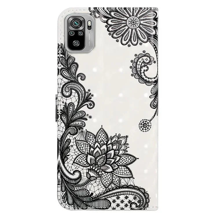 For Xiaomi Redmi Note 10 4G / Note 10S 4G / Poco M5s 4G Case 3D Pattern Flip Phone Cover