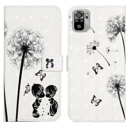 For Xiaomi Redmi Note 10 4G / Note 10S 4G / Poco M5s 4G Case 3D Pattern Flip Phone Cover