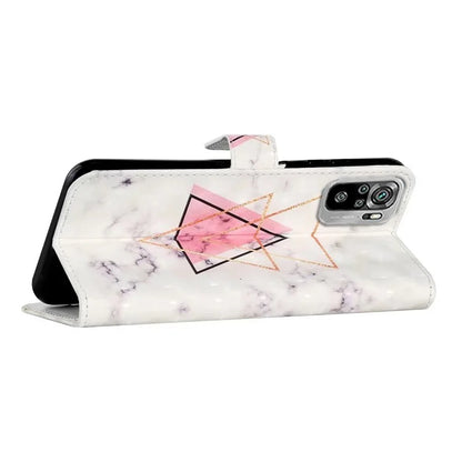 For Xiaomi Redmi Note 10 4G / Note 10S 4G / Poco M5s 4G Case 3D Pattern Flip Phone Cover