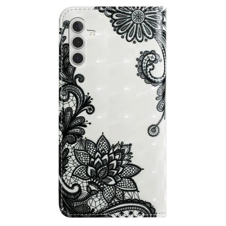 For Samsung Galaxy A54 5G Case Leather 3D Pattern Magnetic Wallet Phone Cover