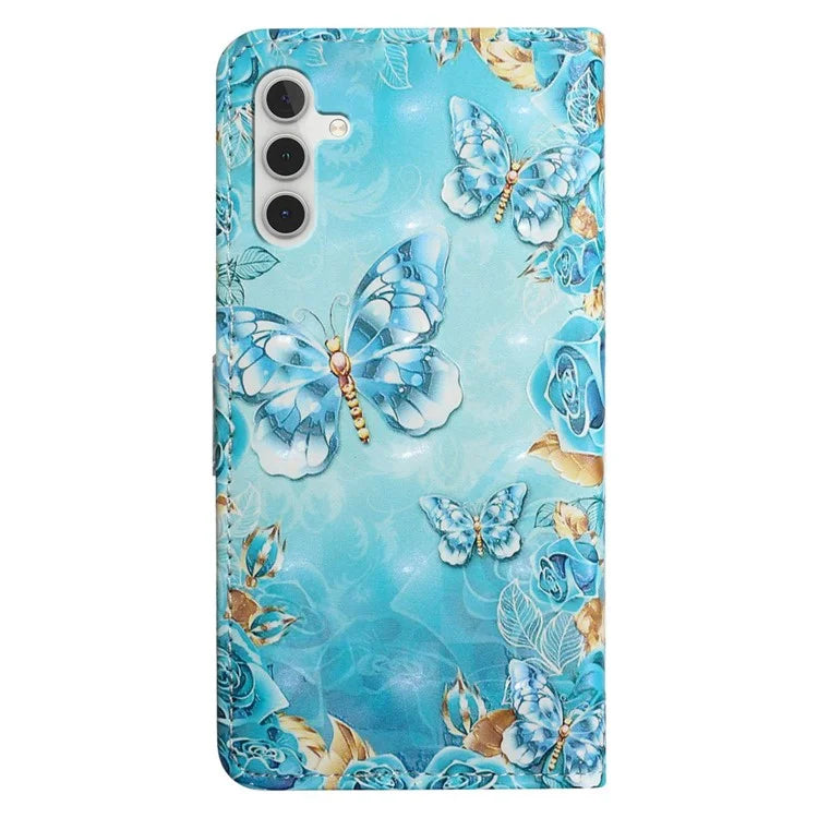For Samsung Galaxy A54 5G Case Leather 3D Pattern Magnetic Wallet Phone Cover