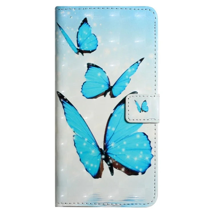 For Samsung Galaxy A54 5G Case Leather 3D Pattern Magnetic Wallet Phone Cover