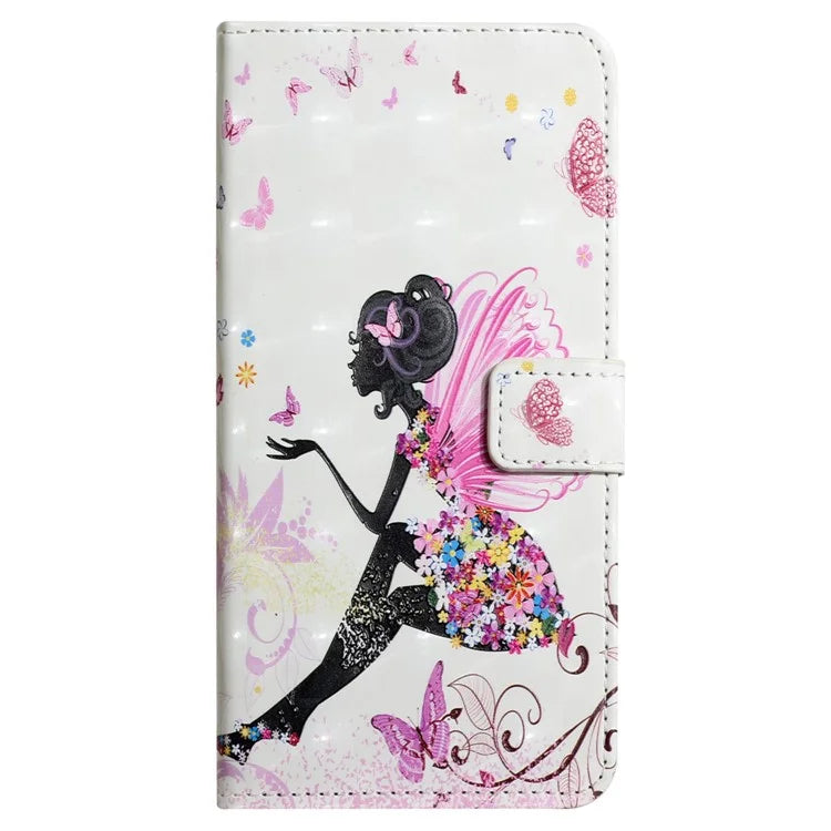 For Samsung Galaxy A54 5G Case Leather 3D Pattern Magnetic Wallet Phone Cover