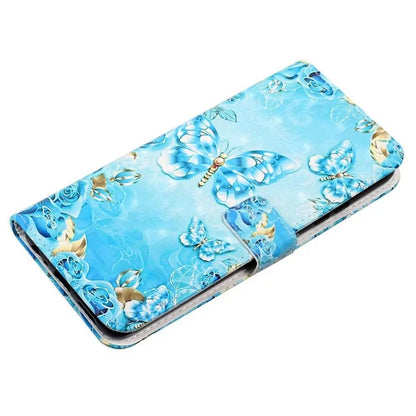 For Samsung Galaxy S23+ Case PU Leather 3D Pattern Printing Wallet Stand Phone Cover
