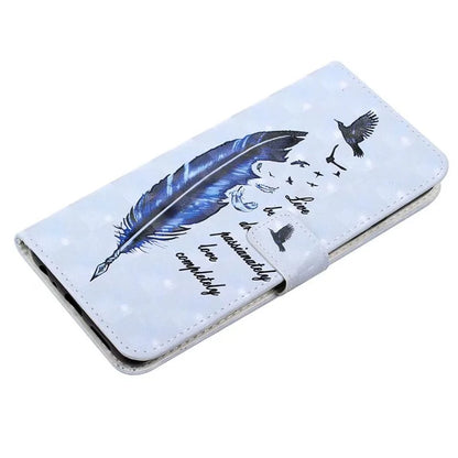 For Samsung Galaxy S23+ Case PU Leather 3D Pattern Printing Wallet Stand Phone Cover