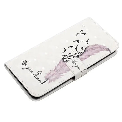 For Samsung Galaxy S23+ Case PU Leather 3D Pattern Printing Wallet Stand Phone Cover