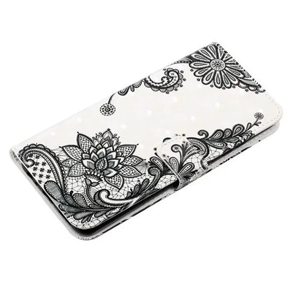 For Samsung Galaxy S23+ Case PU Leather 3D Pattern Printing Wallet Stand Phone Cover