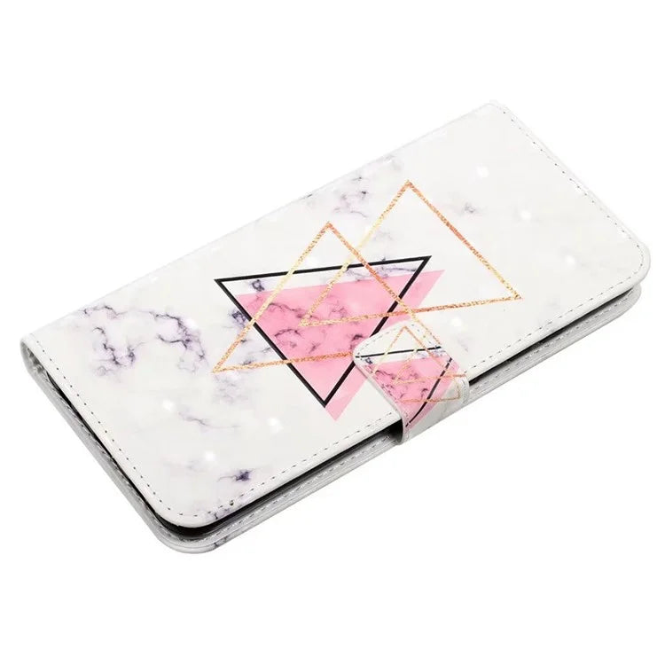 For Samsung Galaxy S23+ Case PU Leather 3D Pattern Printing Wallet Stand Phone Cover