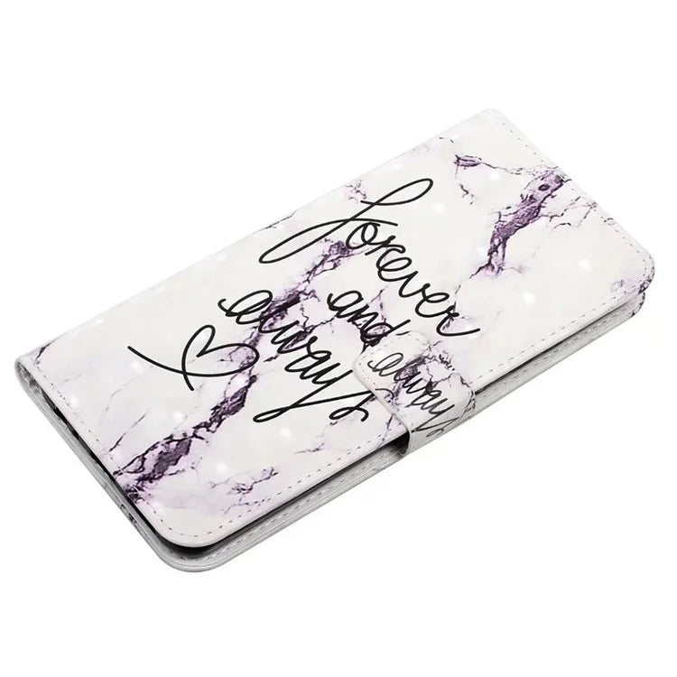 For Samsung Galaxy S23+ Case PU Leather 3D Pattern Printing Wallet Stand Phone Cover