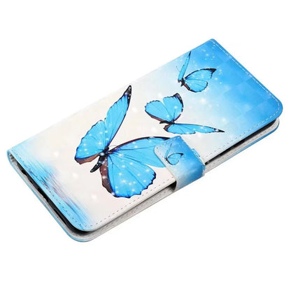 For Samsung Galaxy S23+ Case PU Leather 3D Pattern Printing Wallet Stand Phone Cover