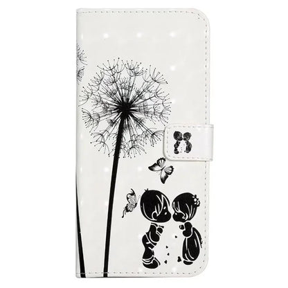 For Samsung Galaxy S23+ Case PU Leather 3D Pattern Printing Wallet Stand Phone Cover