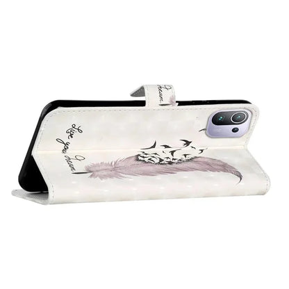 For Xiaomi Mi 11 Pro Case 3D Pattern Stand Feature Leather Phone Cover