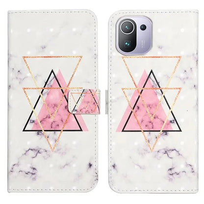 For Xiaomi Mi 11 Pro Case 3D Pattern Stand Feature Leather Phone Cover