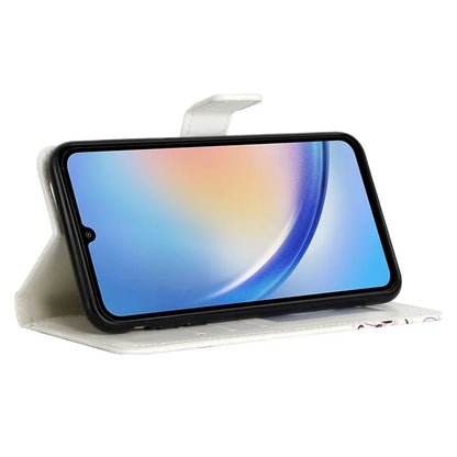 For Samsung Galaxy A34 5G Case PU Leather 3D Pattern Phone Wallet Cover