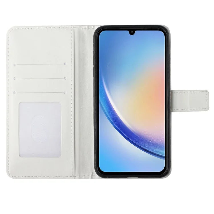 For Samsung Galaxy A34 5G Case PU Leather 3D Pattern Phone Wallet Cover