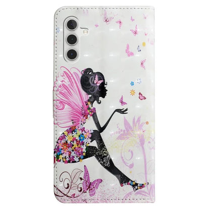 For Samsung Galaxy A34 5G Case PU Leather 3D Pattern Phone Wallet Cover