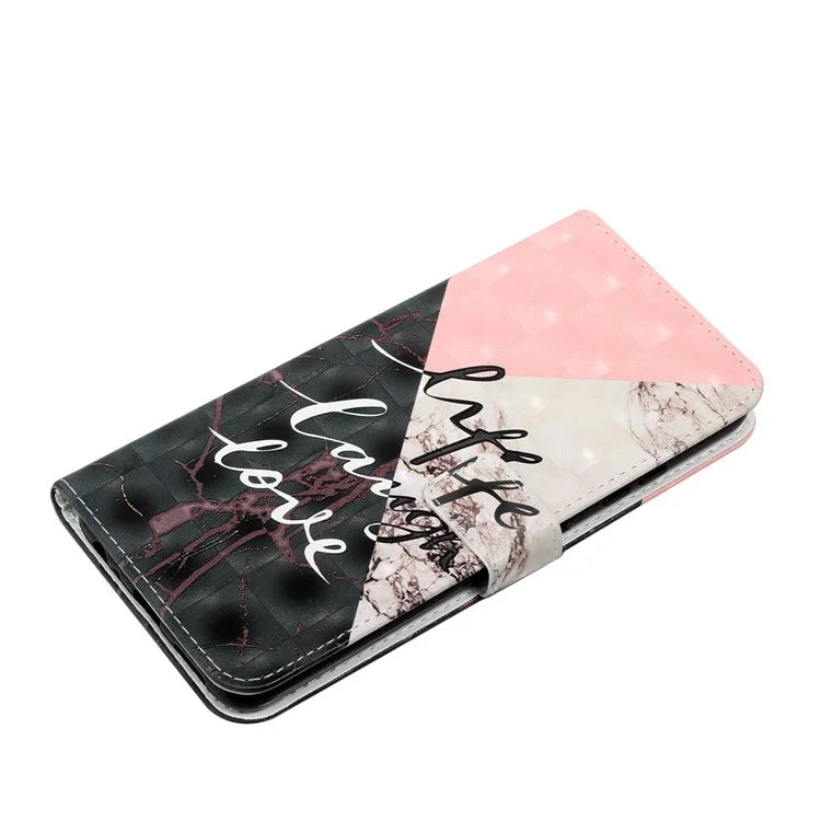 For Samsung Galaxy A03s (164.2 x 75.9 x 9.1mm) Case 3D Pattern Printed PU Leather Phone Cover