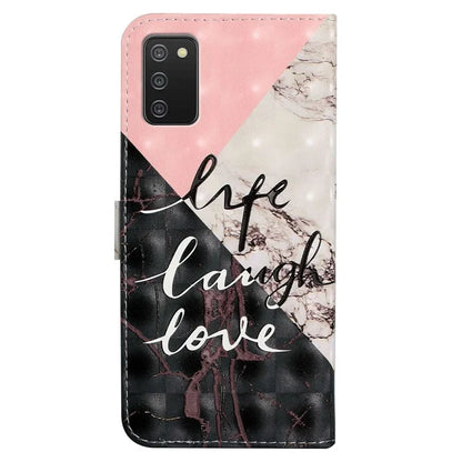For Samsung Galaxy A03s (164.2 x 75.9 x 9.1mm) Case 3D Pattern Printed PU Leather Phone Cover