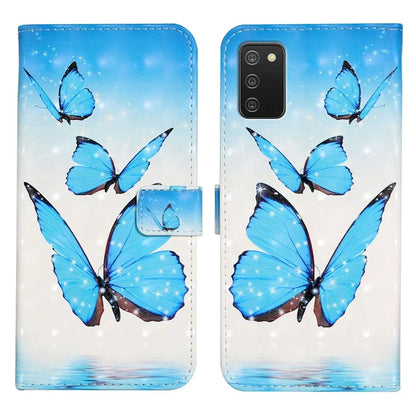 For Samsung Galaxy A03s (164.2 x 75.9 x 9.1mm) Case 3D Pattern Printed PU Leather Phone Cover