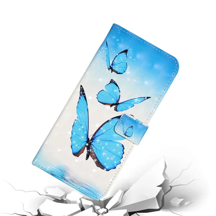 For Samsung Galaxy A03s (164.2 x 75.9 x 9.1mm) Case 3D Pattern Printed PU Leather Phone Cover