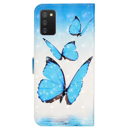 For Samsung Galaxy A03s (164.2 x 75.9 x 9.1mm) Case 3D Pattern Printed PU Leather Phone Cover