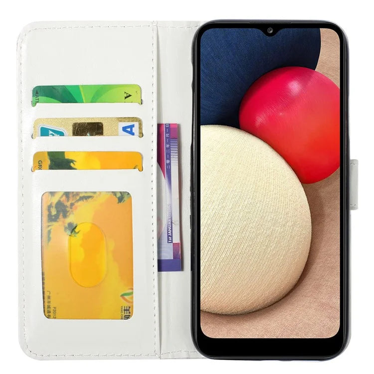 For Samsung Galaxy A03s (164.2 x 75.9 x 9.1mm) Case 3D Pattern Printed PU Leather Phone Cover