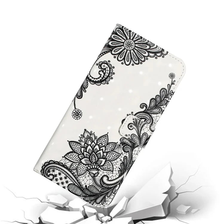 For Samsung Galaxy A03s (164.2 x 75.9 x 9.1mm) Case 3D Pattern Printed PU Leather Phone Cover