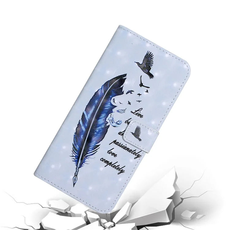 For Samsung Galaxy A03s (164.2 x 75.9 x 9.1mm) Case 3D Pattern Printed PU Leather Phone Cover