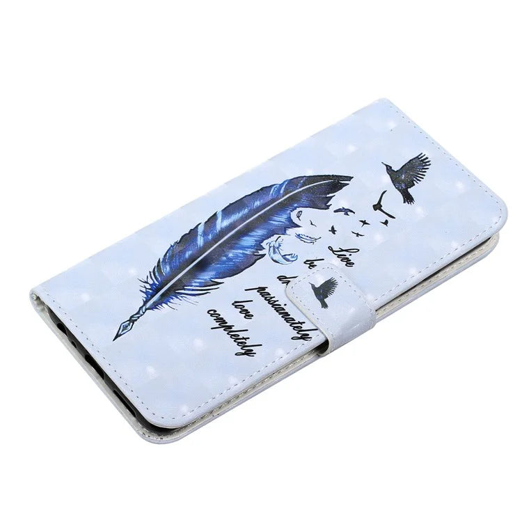 For Samsung Galaxy A03s (164.2 x 75.9 x 9.1mm) Case 3D Pattern Printed PU Leather Phone Cover