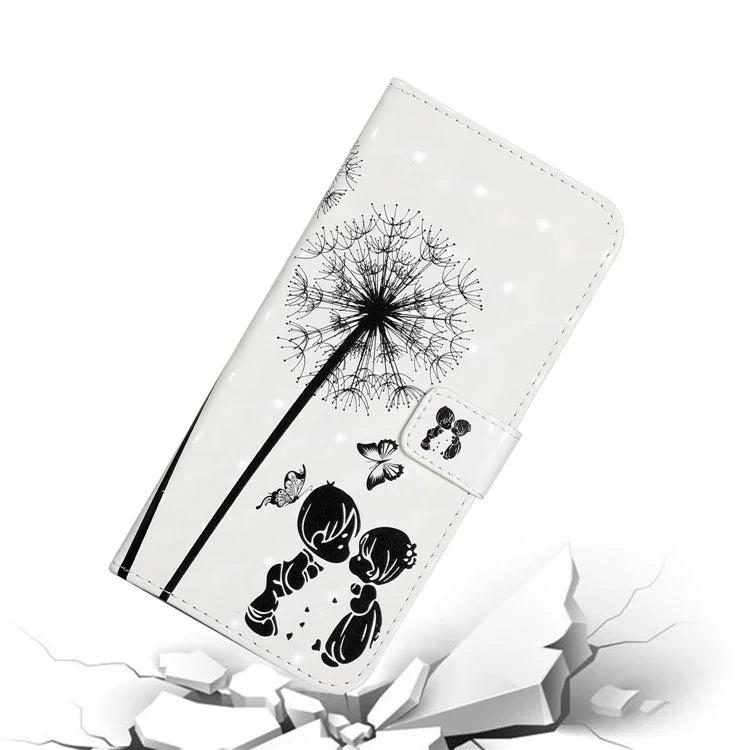 For Samsung Galaxy A03s (164.2 x 75.9 x 9.1mm) Case 3D Pattern Printed PU Leather Phone Cover